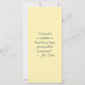 Carte Create Your Own Wild Golden Elephant Bookmark Card (Dos)
