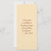 Carte Create Your Own Wild Puma Floral Bookmark Card (Dos)