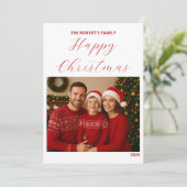 Carte create your ownChristmas Family Card (Debout devant)