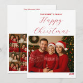 Carte create your ownChristmas Family Card (Devant / Derrière)