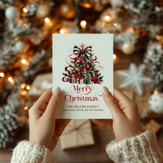 Carte Create Your Personalized Christmas Thank You Card