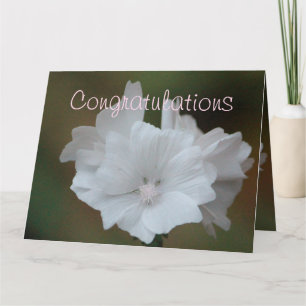 Carte Créateur floral blanc