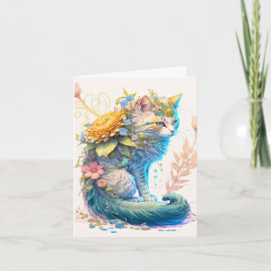 Carte Créatif Majestic Kitty Cat Design