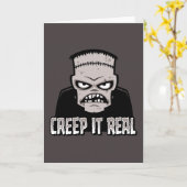 Carte Création Classique d'Horreur Frankenstein Creep It (Fleur jaune)