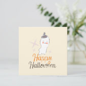 Carte Création de fantôme rétro doodle Halloween (Debout devant)