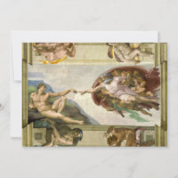 Création de l'homme par Michel-Ange (Création d'Ad