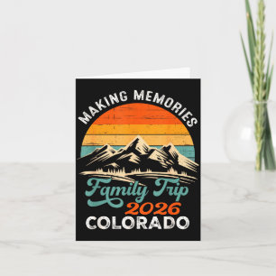 Carte Création de souvenirs colorado 2026 voyage de vaca