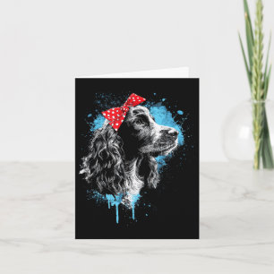Carte Création drôle de cocker spaniel pour les amoureux