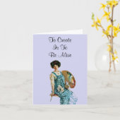 Carte Creative Artist Note (Fleur jaune)