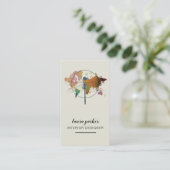 Carte créative du monde de nature de concepteur de (Debout devant)