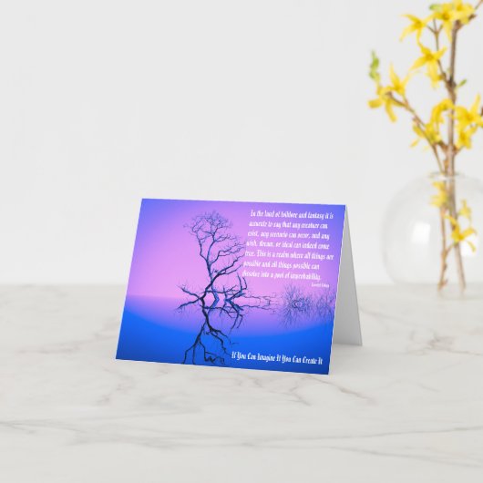 Carte Créativité (Fleur jaune)