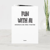 Carte Créature éffrayante pour poupée d'enfant Halloween (Dos)