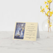 Carte Crèche chrétienne de la Nativité (Fleur jaune)