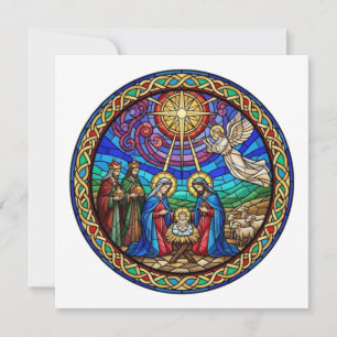 CARTE CRÈCHE DE NOËL
