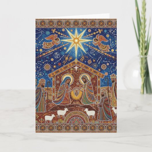 CARTE CRÈCHE DE NOËL (Devant)
