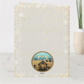 Carte Crèche "Joyeux Noël & Bonne Année" (Dos)