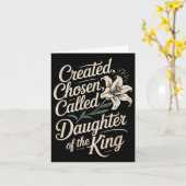 Carte Créé Choisi Appelé Fille Du Roi Premium (Fleur jaune)