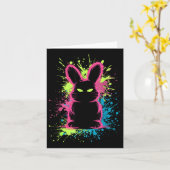 Carte Creepy Cute Goth Bunny Horror Rabbit Sketch Alt Ng (Fleur jaune)
