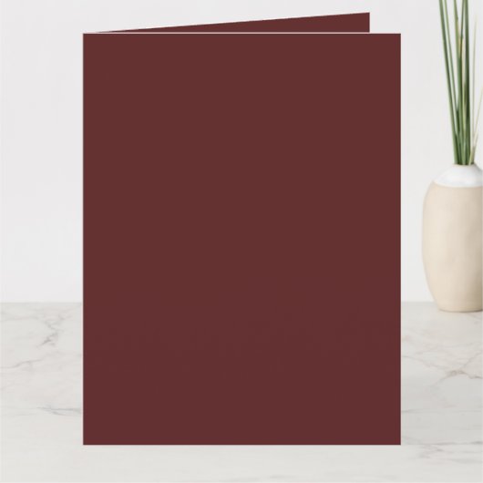 Carte Créer sa propre Bourgogne élégante (Devant)