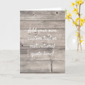 Carte Créer votre propre devis personnalisé - Bois (Fleur jaune)