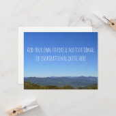 Carte Créer votre propre message Pittoresque Mountain Ho (Devant/Arrière en situation)