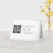 Carte Créez instantanément un code QR | Nouvel An Stylé (Fleur jaune)