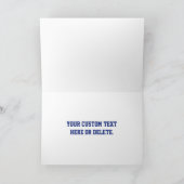 Carte Créez un code QR scannable | Bleu marine (modifiab (Intérieur)