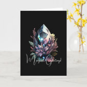 Carte Créez vos propres cristaux brillants (Fleur jaune)