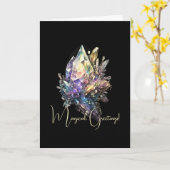 Carte Créez vos propres cristaux jaunes (Fleur jaune)