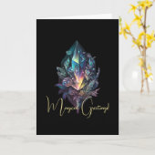 Carte Créez vos propres cristaux mystiques (Fleur jaune)