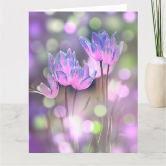 Carte Créez Vos Propres Fleurs De Printemps De Bokeh Per