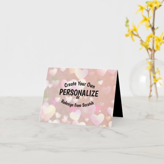 Carte Créez votre propre (Fleur jaune)