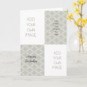 Carte Créez votre propre (Fleur jaune)