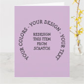 Carte Créez Votre Propre (Fleur jaune)