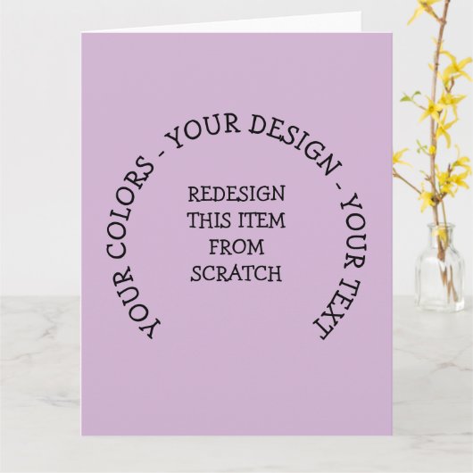 Carte Créez Votre Propre (Fleur jaune)