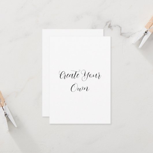 Carte Créez votre propre (Devant/Arrière en situation)