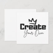 Carte Créez votre propre (Devant / Derrière)