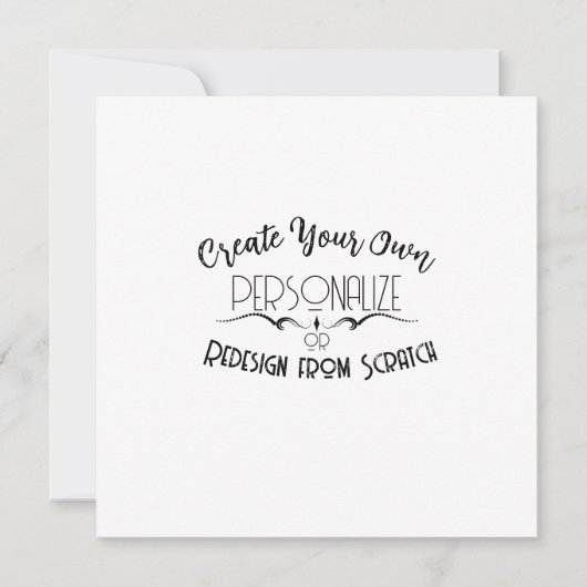 Carte Créez votre propre (Devant)