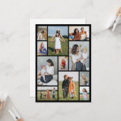 Carte Créez votre propre 11 photo Collage de voeux (Devant/Arrière en situation)