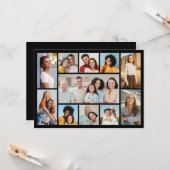 Carte Créez votre propre 11 photo Collage de voeux (Devant/Arrière en situation)