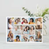 Carte Créez votre propre 11 photo Collage de voeux (Debout devant)