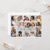 Carte Créez votre propre 11 photo Collage de voeux (Devant/Arrière en situation)