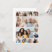 Carte Créez votre propre 14 Collage de photos (Devant/Arrière en situation)