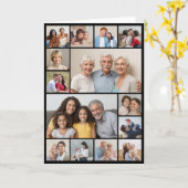 Carte Créez votre propre 14 Collage de photos (Fleur jaune)