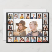 Carte Créez votre propre 21 photo Collage couleur modifi (Devant)