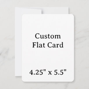 Carte créez votre propre 4,25" x 5,5" arrondi personnali
