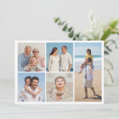Carte Créez votre propre 5 photo Collage de voeux (Debout devant)