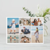 Carte Créez votre propre 7 photo Collage de voeux (Debout devant)