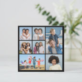 Carte Créez votre propre 7 photo Collage de voeux (Debout devant)