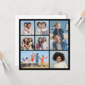 Carte Créez votre propre 7 photo Collage de voeux (Devant/Arrière en situation)